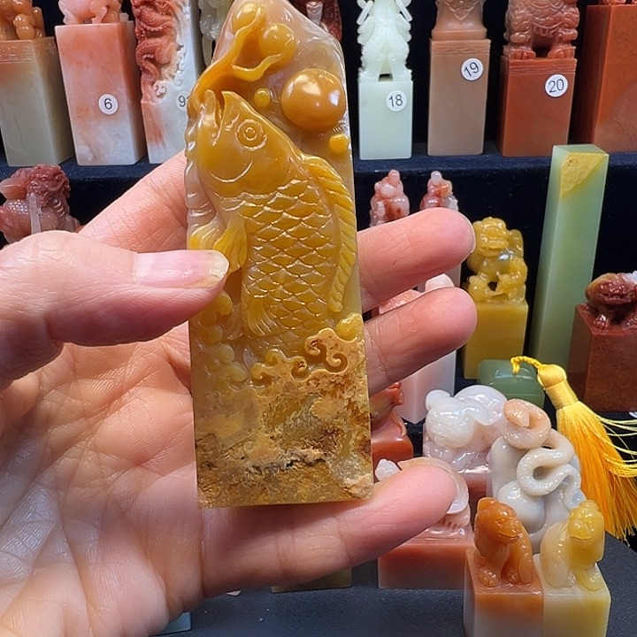 寿山石印石寿山石手工雕刻