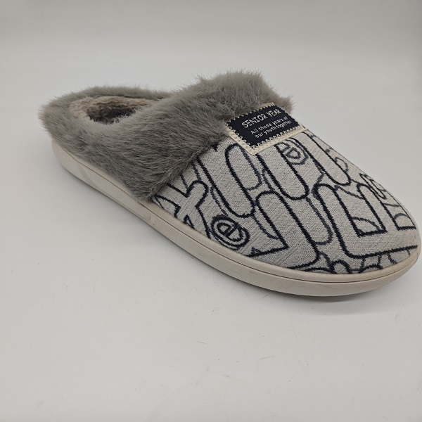 漱芳斋漱芳斋棉拖秋冬加绒室内保暖棉拖鞋厚底男防滑毛绒