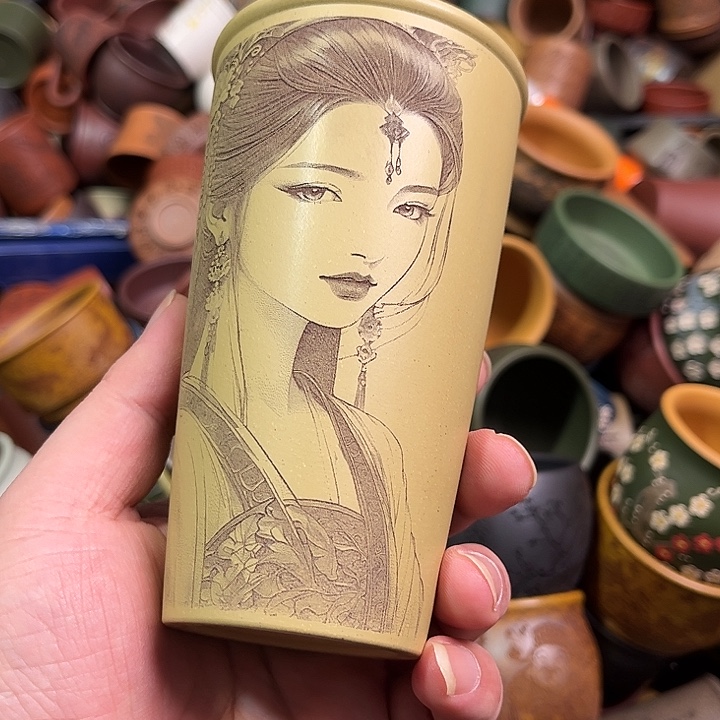 紫砂茶杯全手工紫砂主人杯