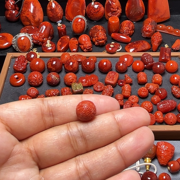 用***8南红玛瑙未镶嵌配饰11.2