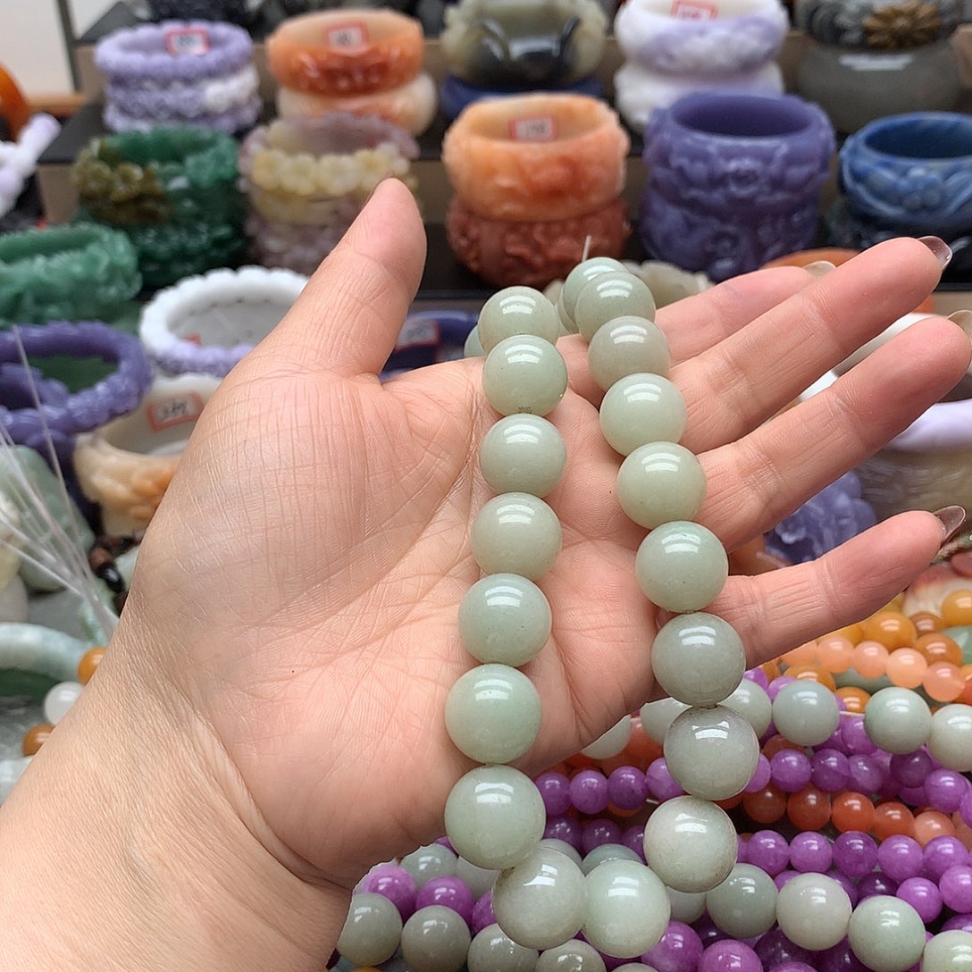 毛衣链未镶嵌石英质玉