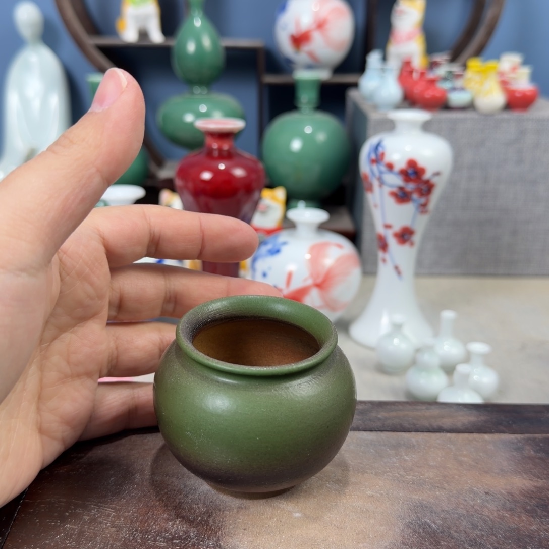陶瓷手工小花器摆件