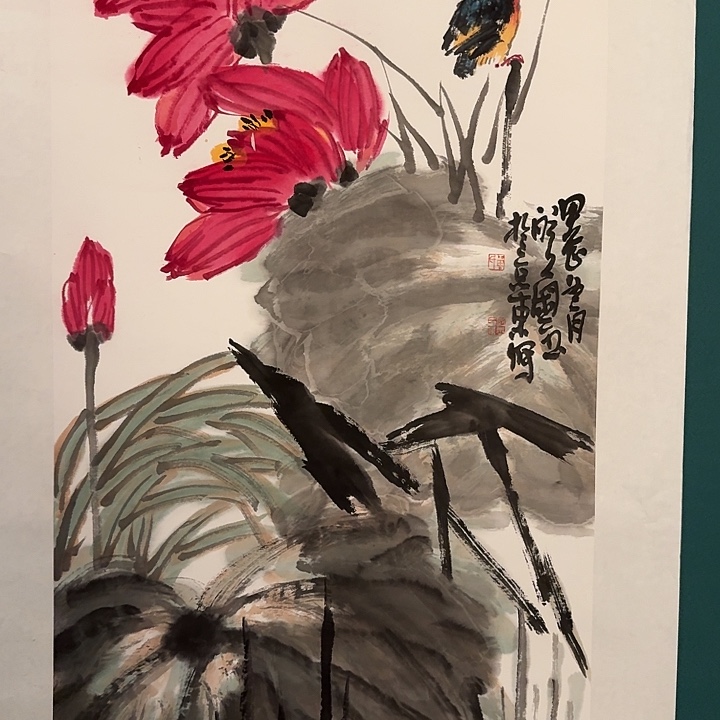 国画单老师作品画作