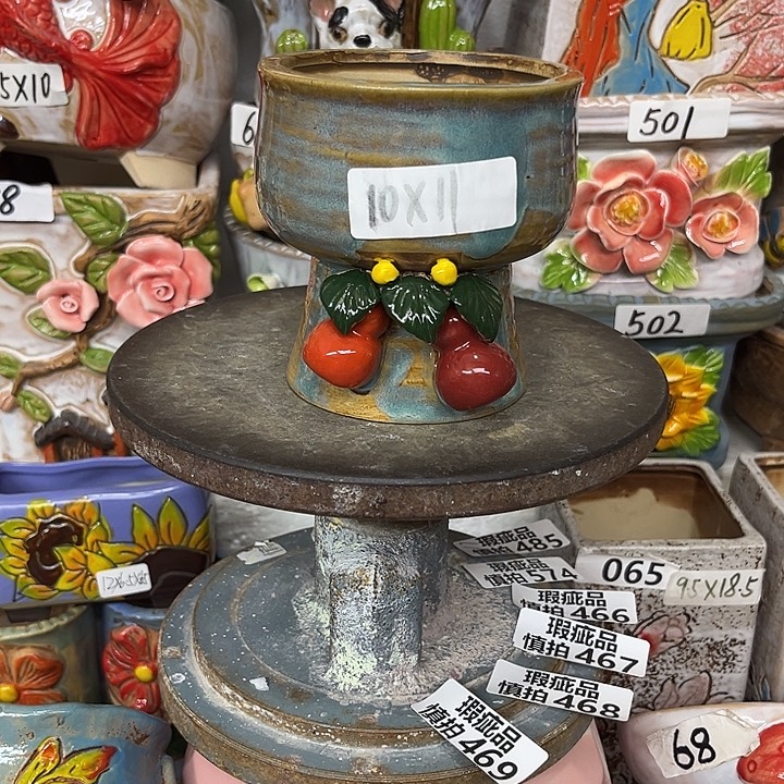 粗陶材质多肉花盆