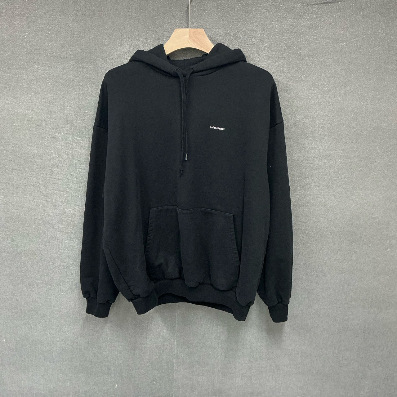 全新未使用 Balenciaga/巴黎世家 小logo帽衫卫衣 全新xs码 3472