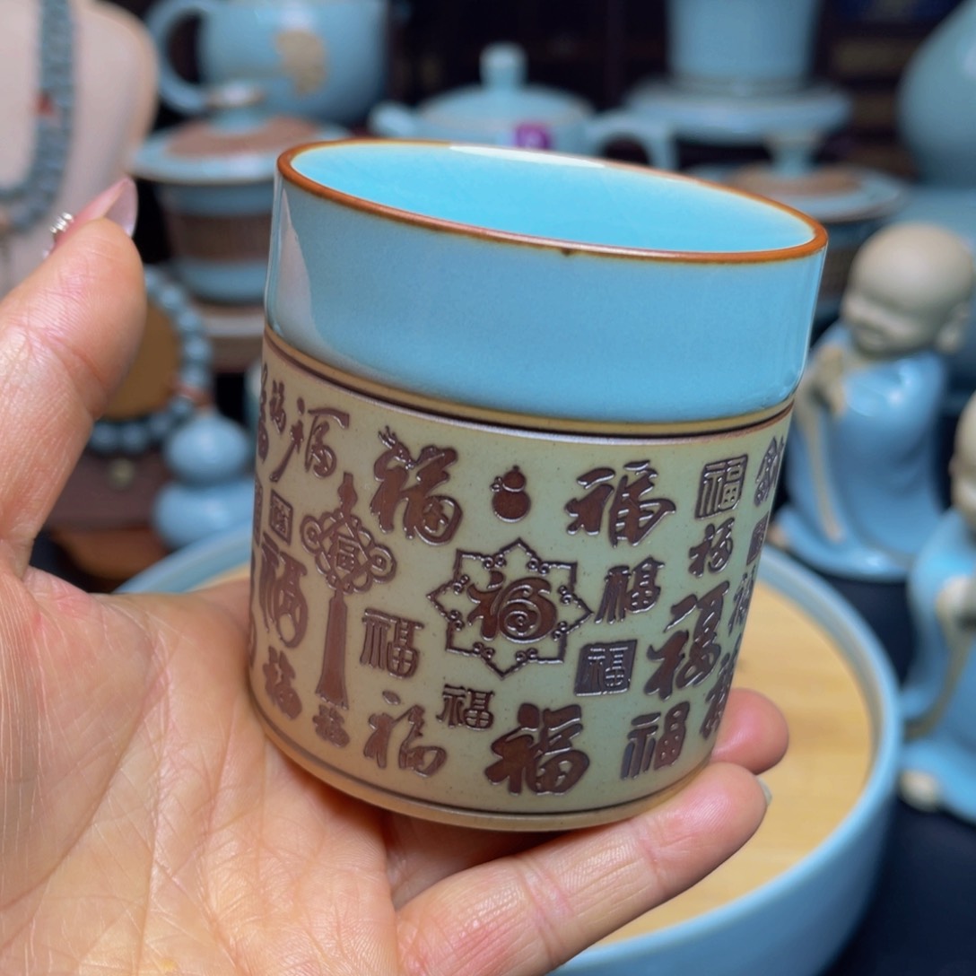 【闪购商品】摆件陶汝州单壶壶，壶，杯，壶，盖碗