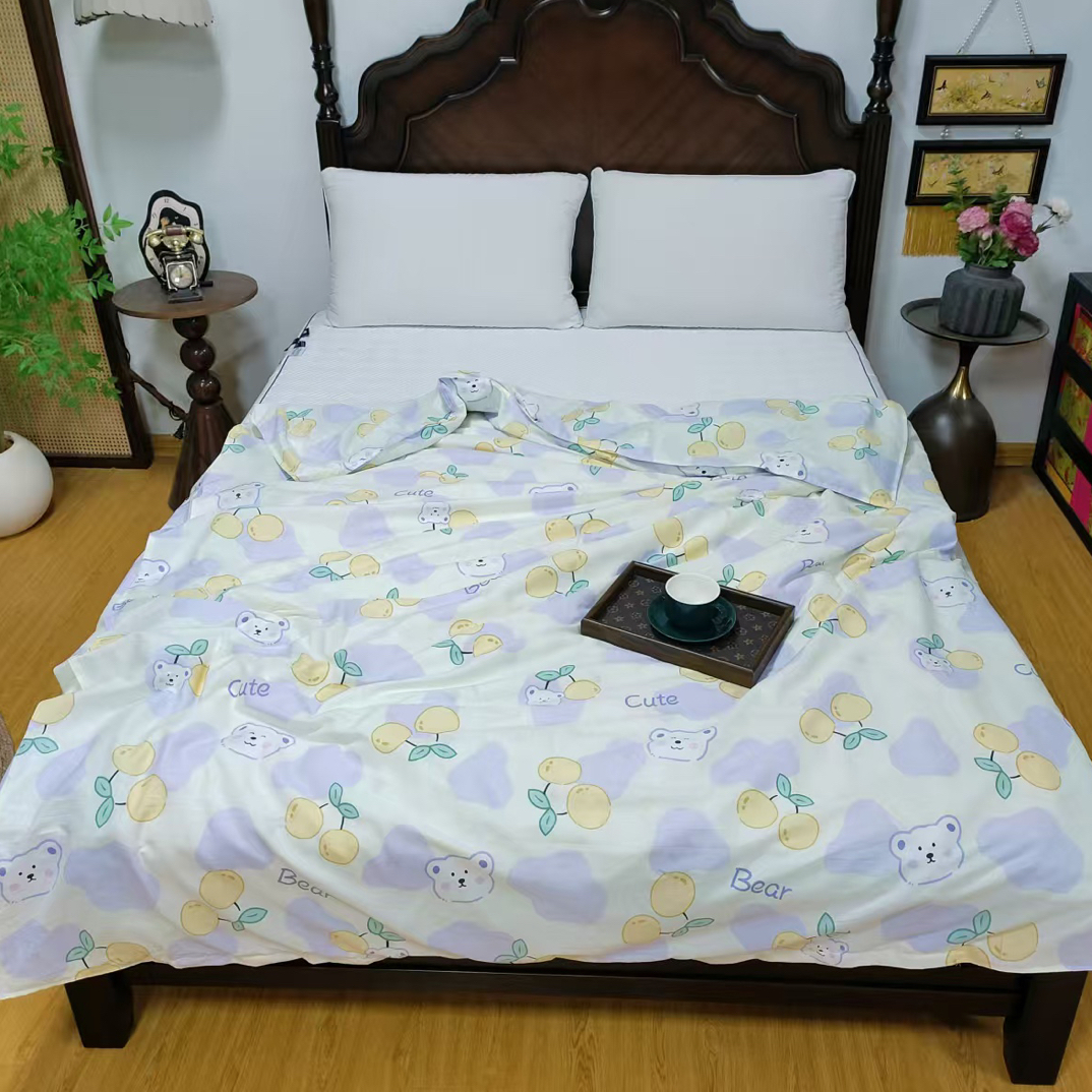 高枝高密印花单人被套150*200微瑕～A017