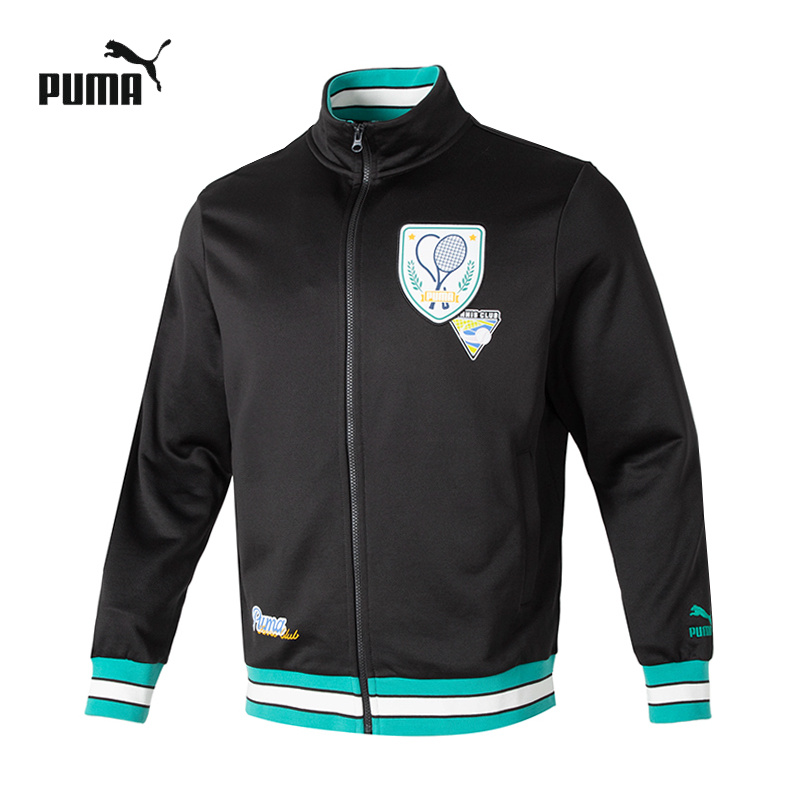 PUMA彪马立领针织夹克男女装秋季新款羽毛球运动服休闲外套628308
