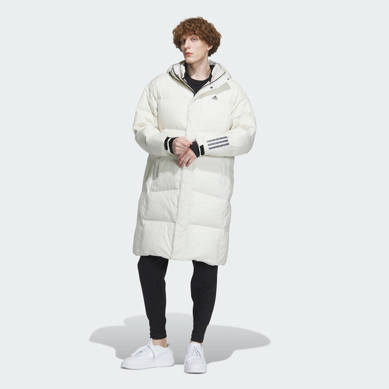 （直播断码专属）正品Adidas男女款休闲保暖防风中长款羽绒服IL8927