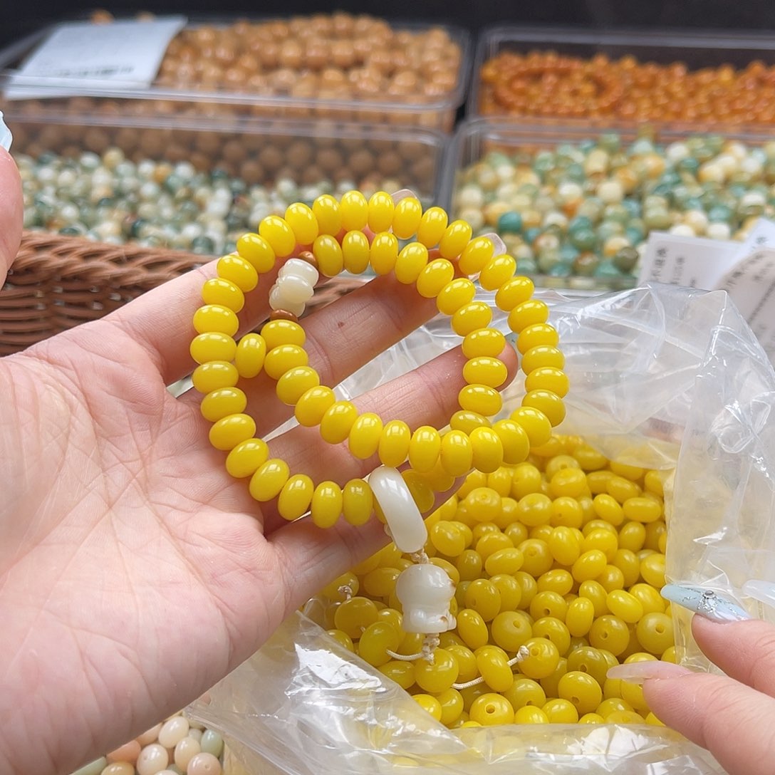 白玉菩提吊坠q9mm/100+20颗