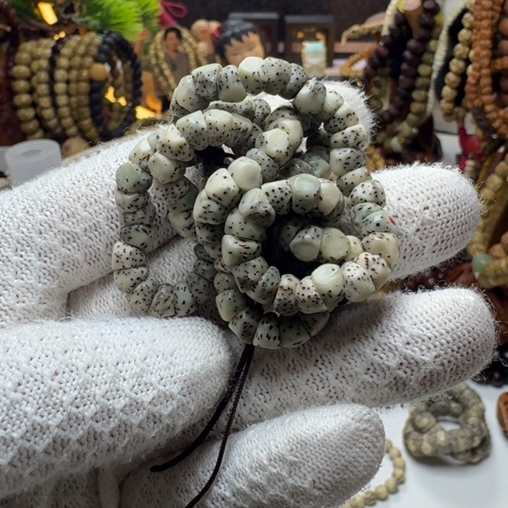 星月菩提手串6号车尺寸7石玉大肠108