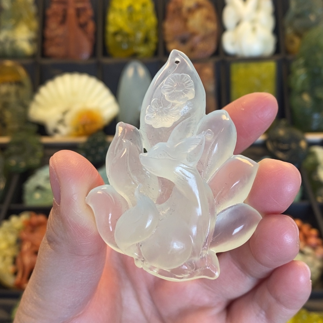 蛇纹石玉合金颈饰