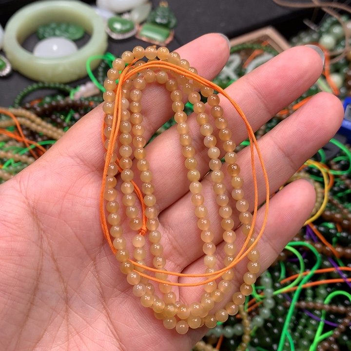 和田玉未镶嵌手链49