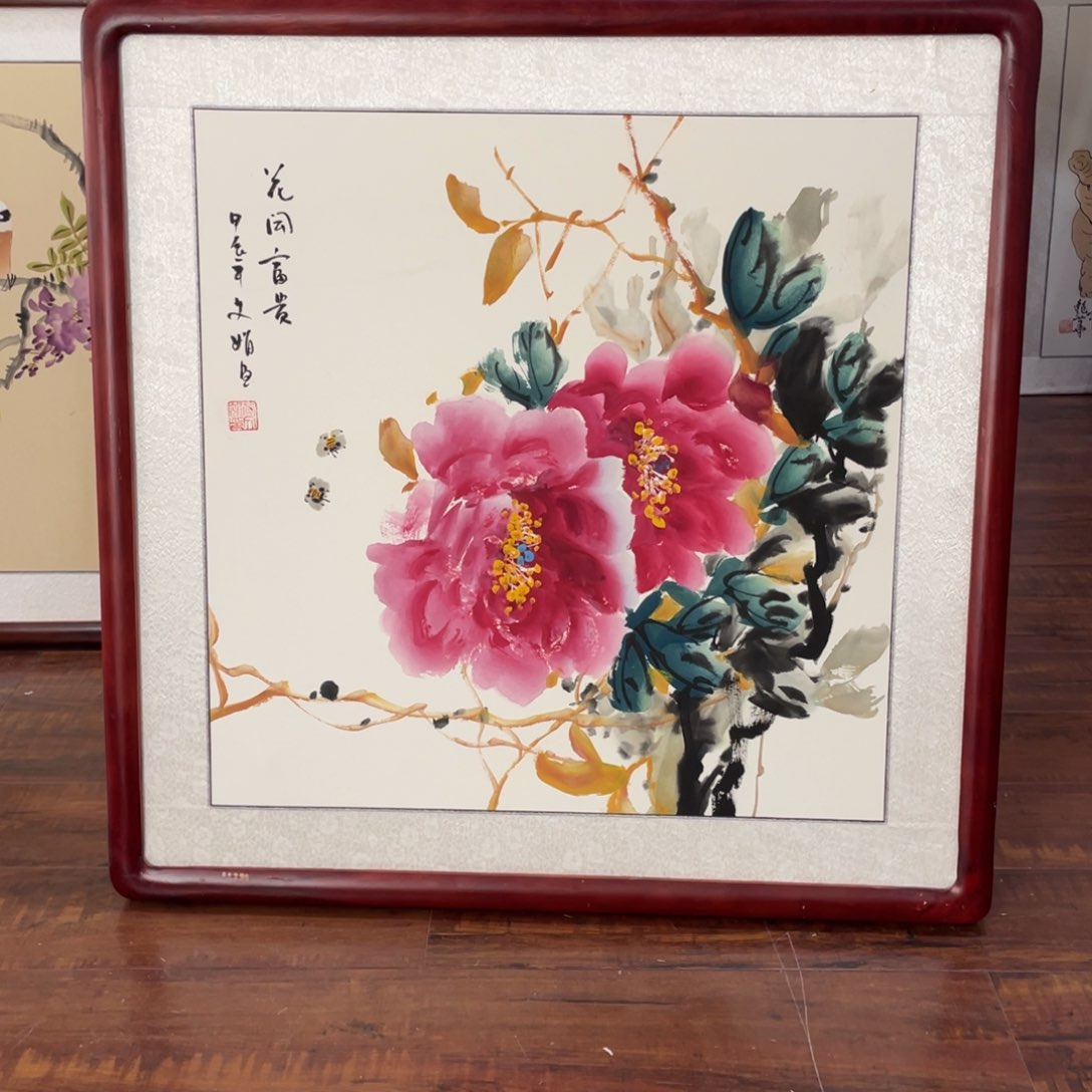 国画带框尺寸63*63厘米