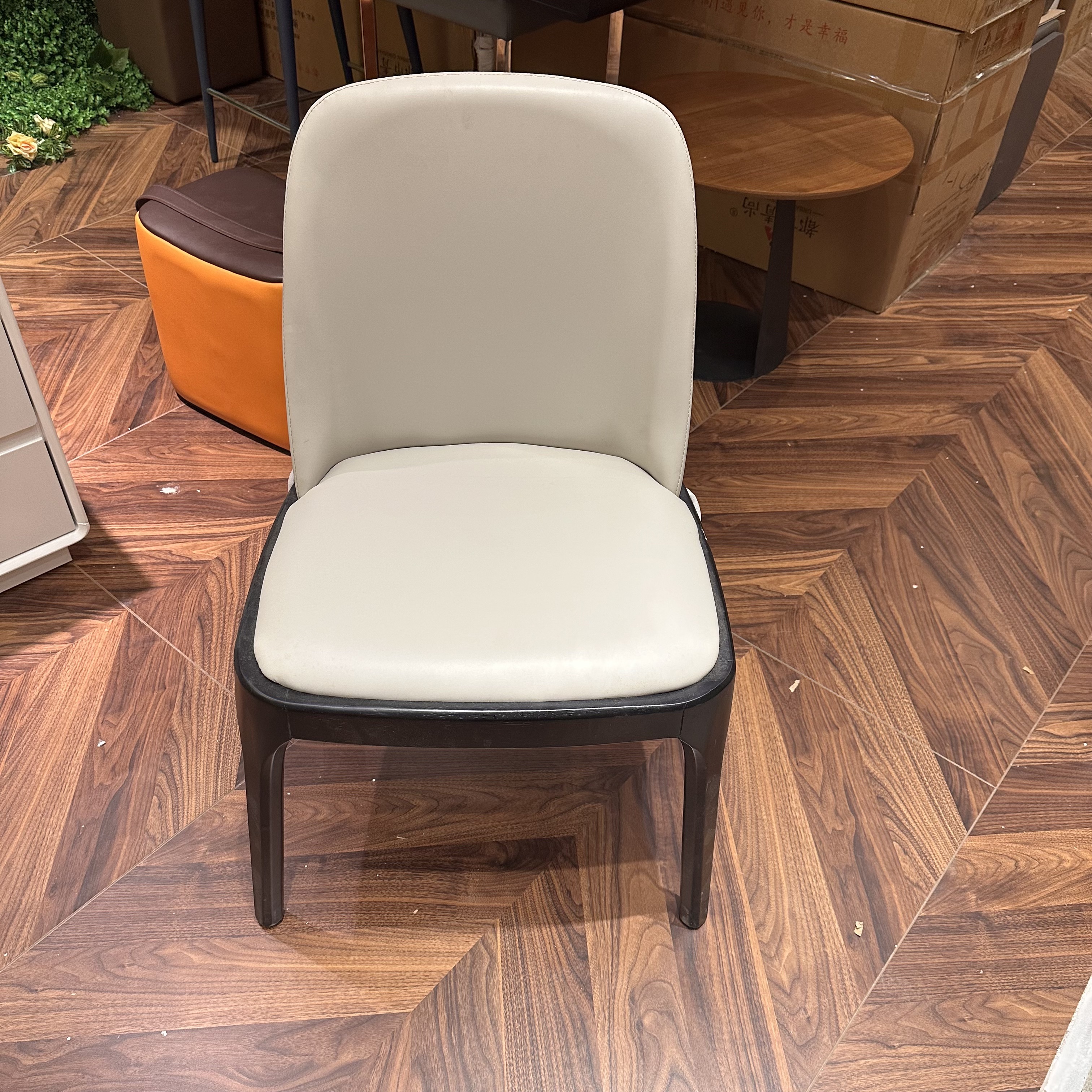 意式简欧实木北欧靠背书椅餐椅休闲椅靠背椅家用简约家庭