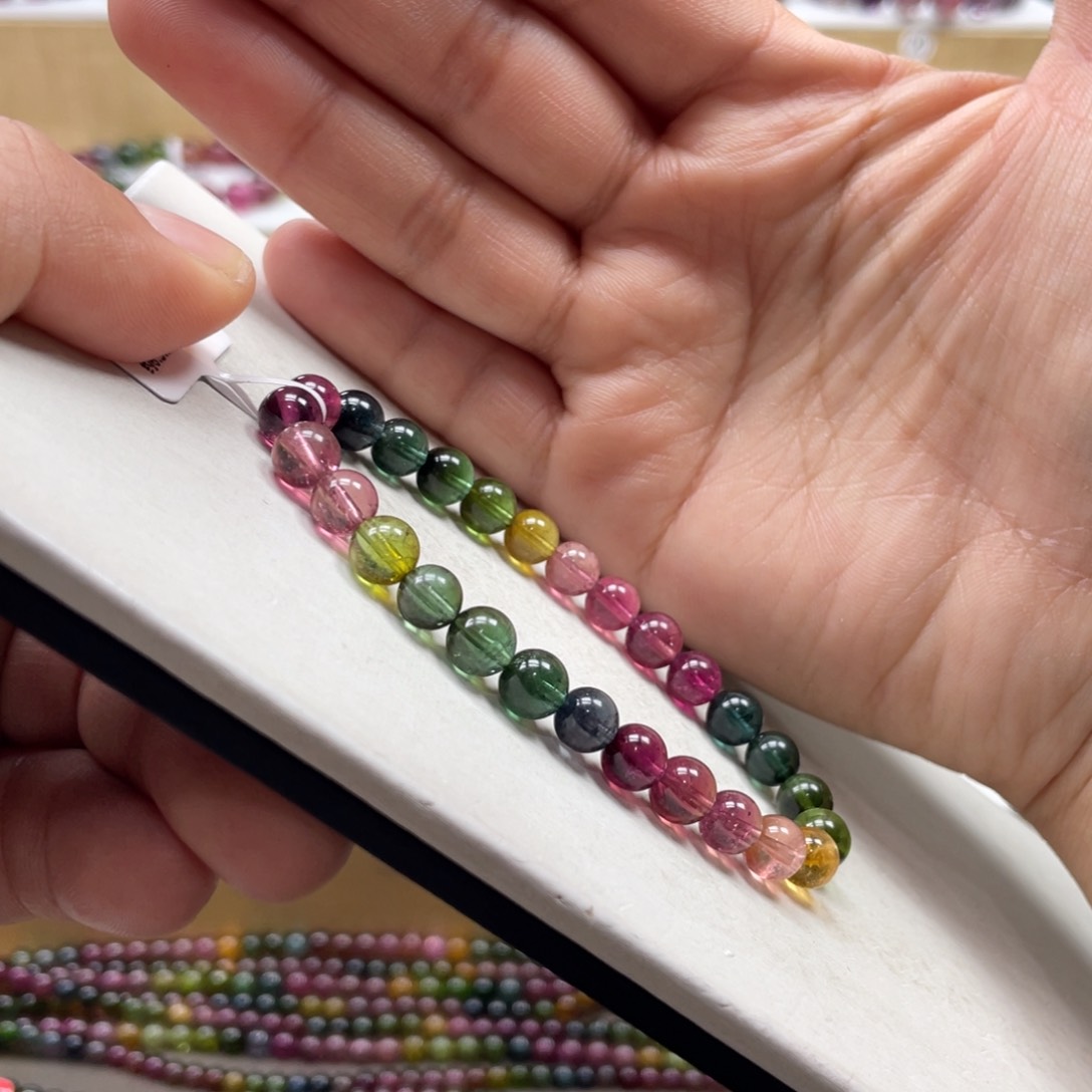 碧玺手串未镶嵌6.5mmmmmmmmmmmmmmmmm