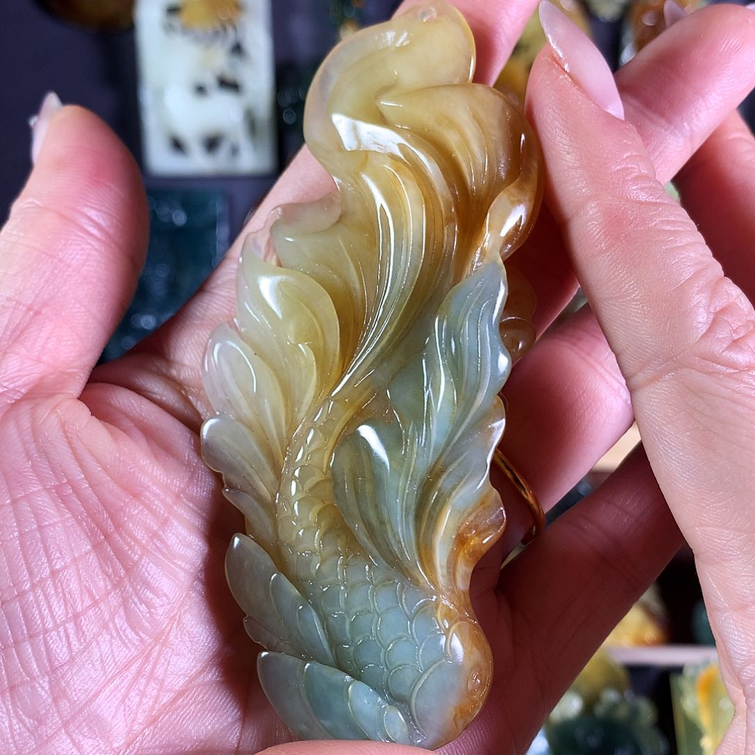 岫玉吊坠(赠链)未镶嵌