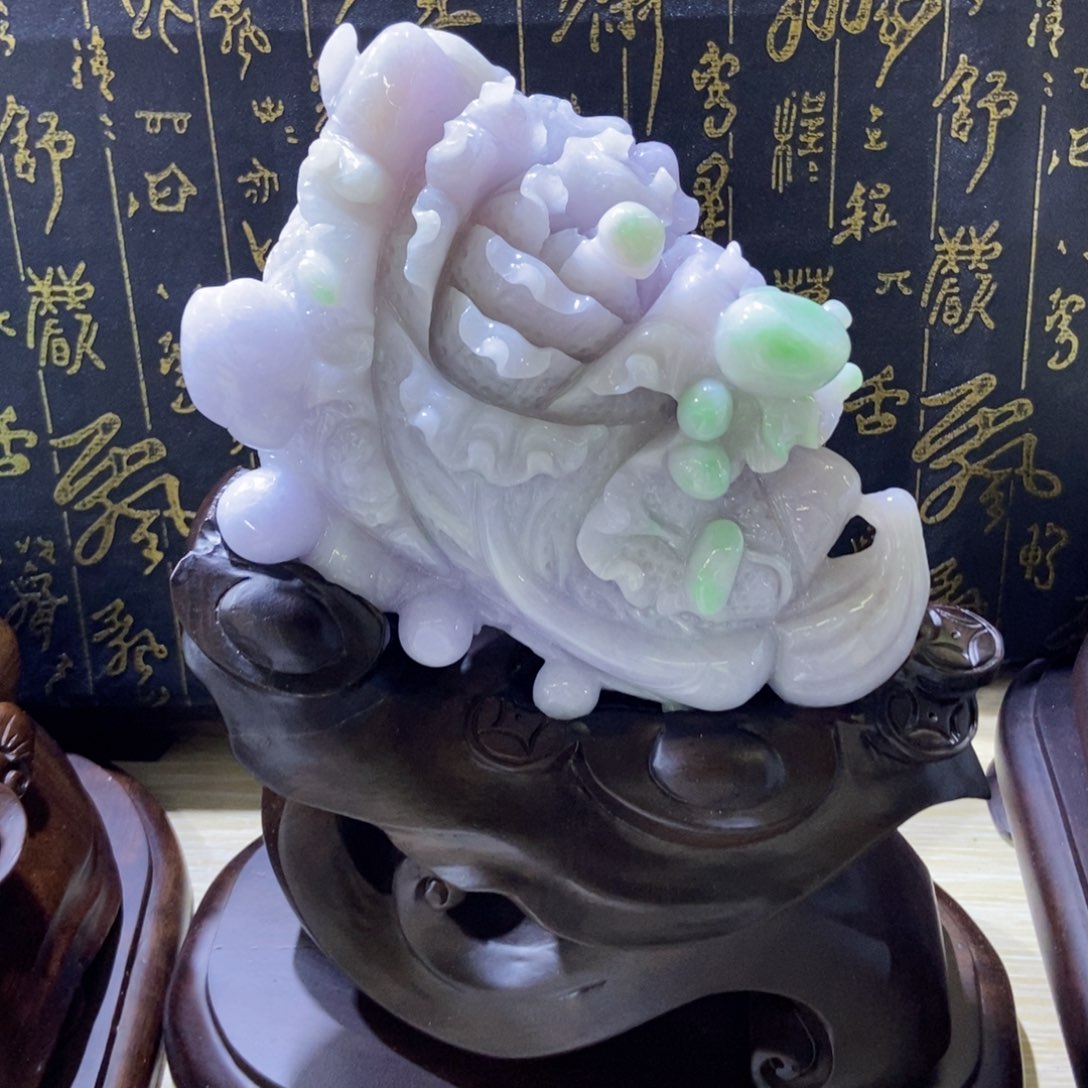 未镶嵌挂件翡翠用****6好看的翡翠白菜