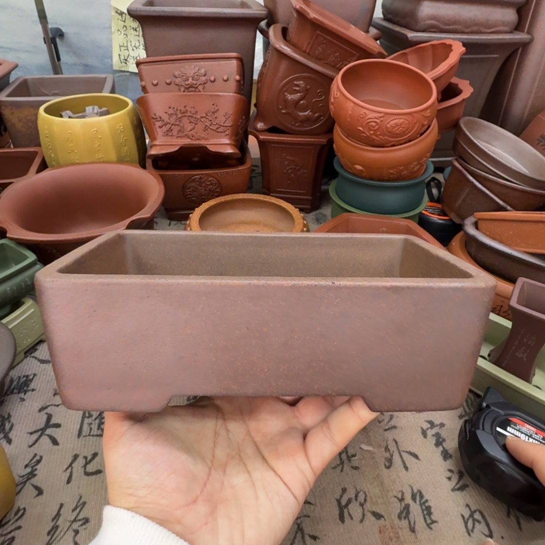 紫砂花盆宜兴紫砂正品21x11.5x5
