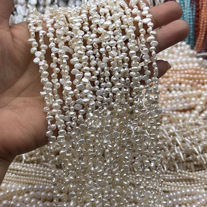 玛瑙/玉髓未镶嵌珠宝半成品一条花瓣巴洛克珍珠