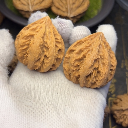 清***尘把件文玩核桃秦岭核桃26