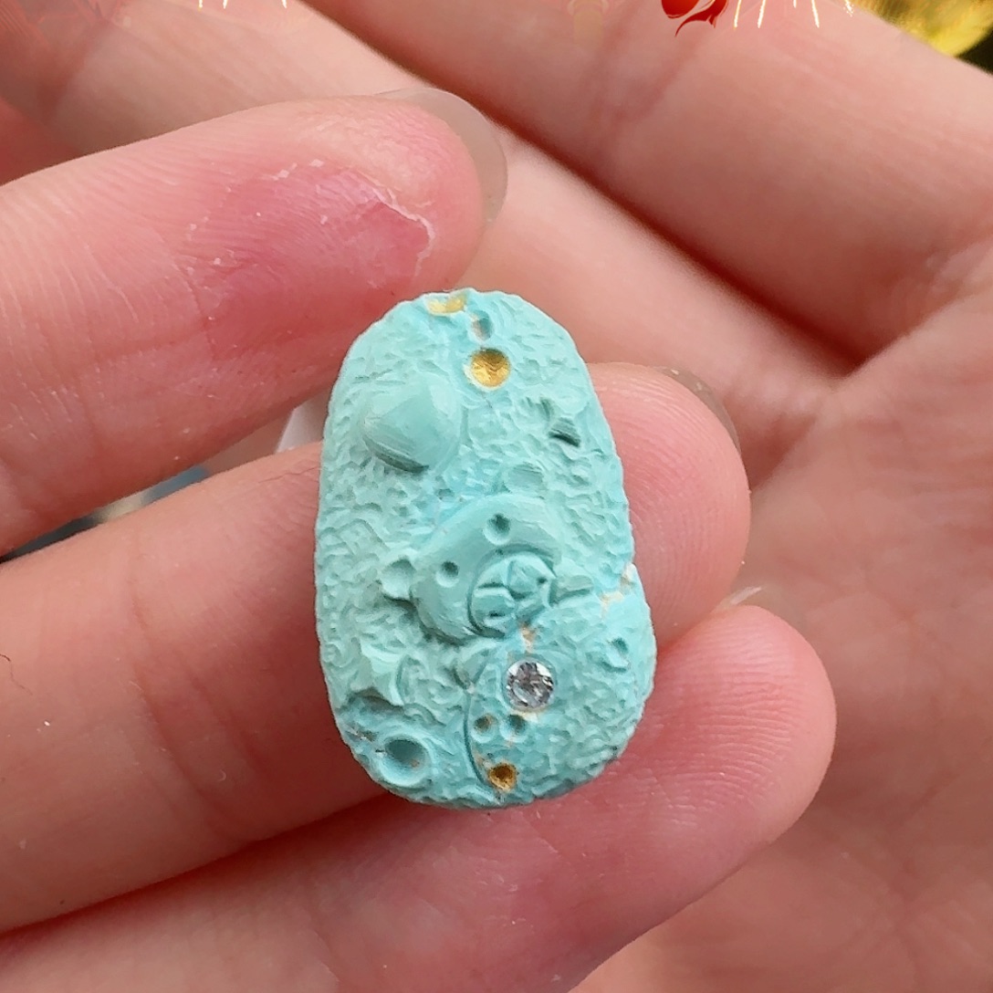 绿松石珠宝奇石未镶嵌