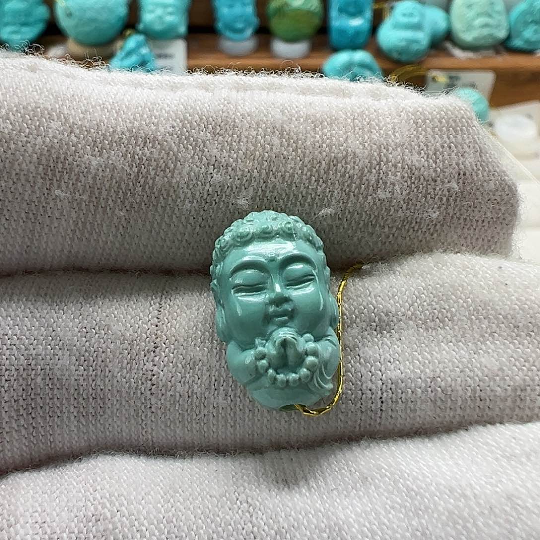绿松石宝宝佛 未镶嵌