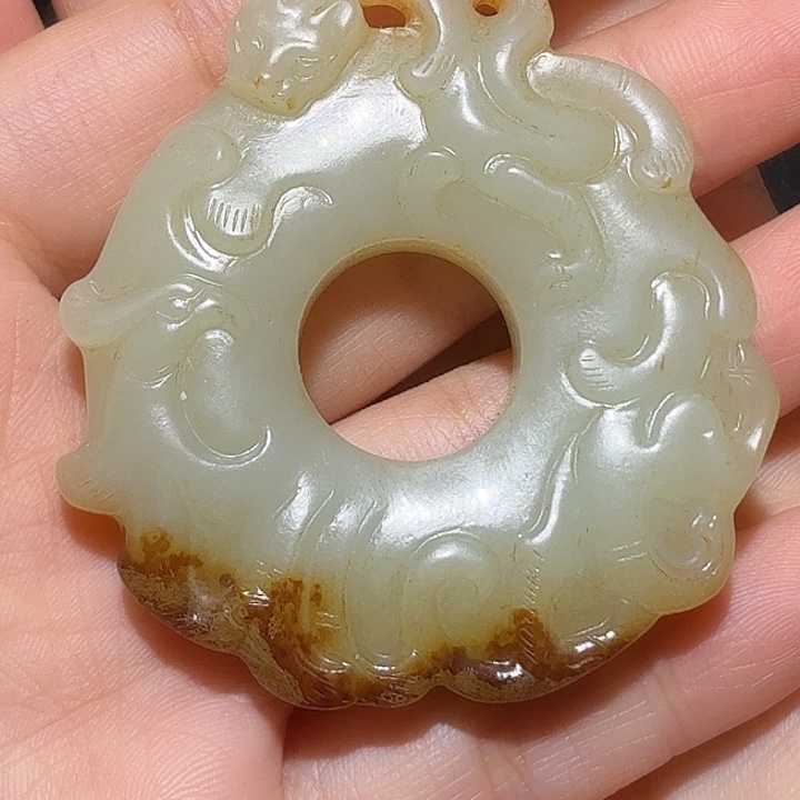 一***雨和田玉（糖玉）未镶嵌挂件