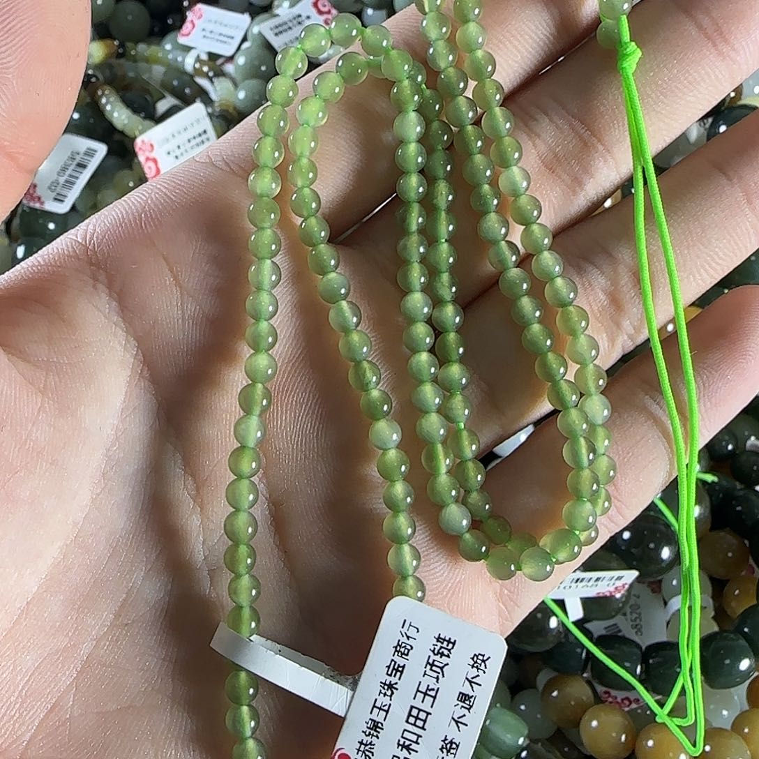 和田玉手链未镶嵌112