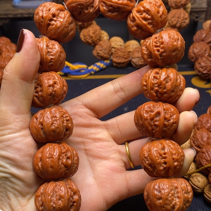 【闪购商品】手串文玩核桃Z***Z元宝磨盘手持