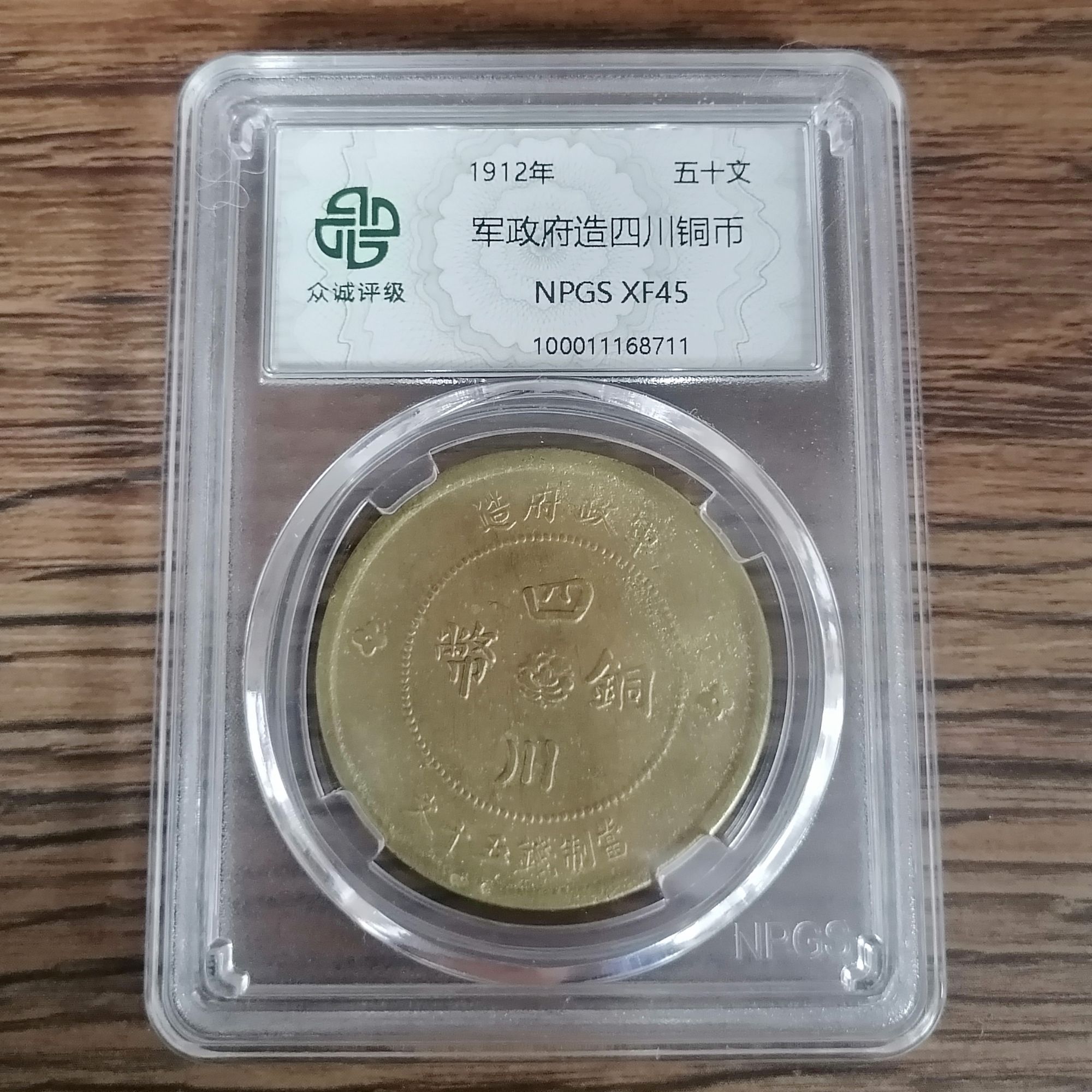 军政府造四川铜币 YG (图为样品，不发，随机发货)