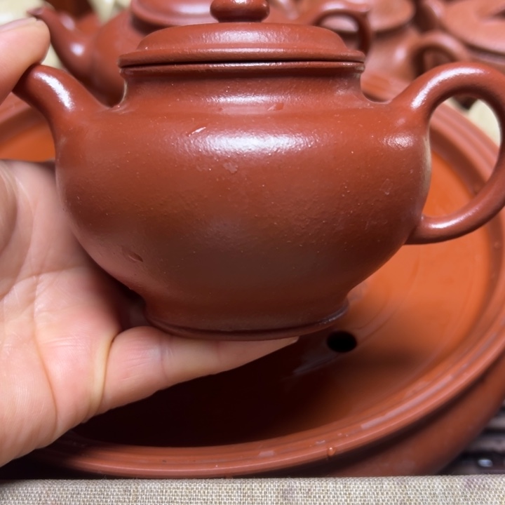 紫砂茶壶宜兴原矿大红泥