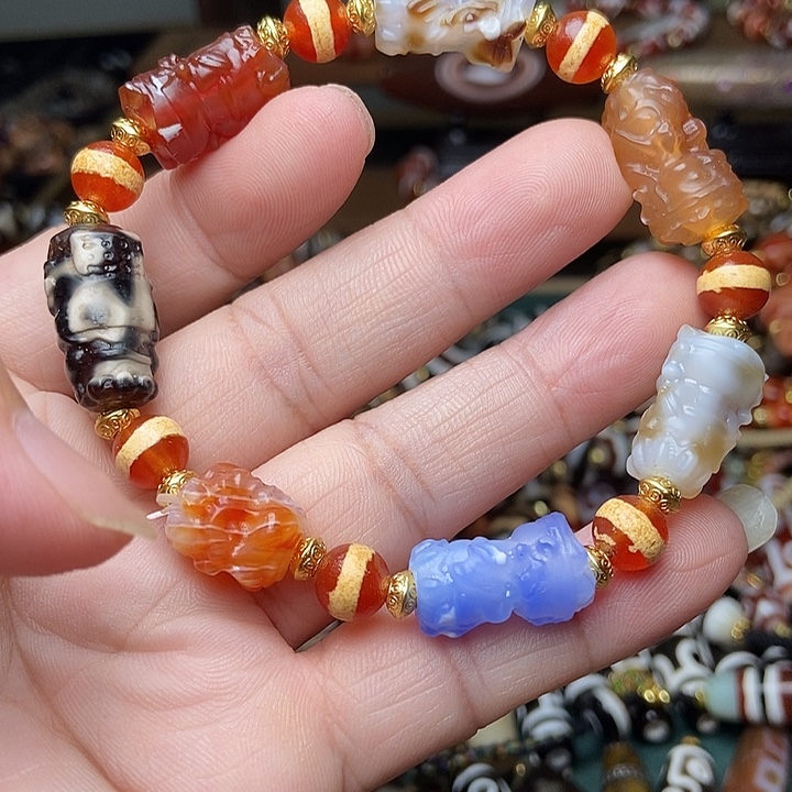 玛瑙/玉髓未镶嵌手链