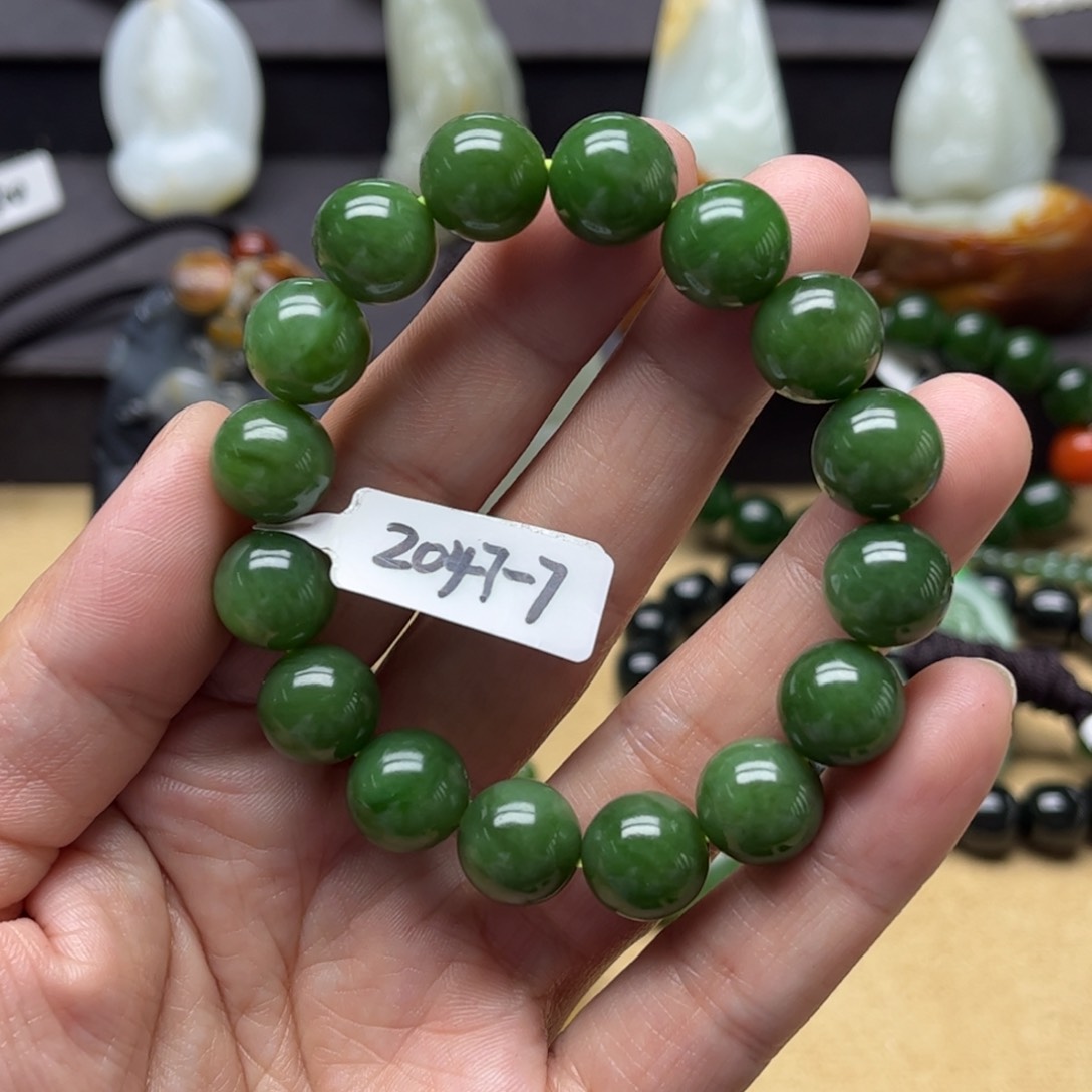 和田玉（碧玉）手串未镶嵌