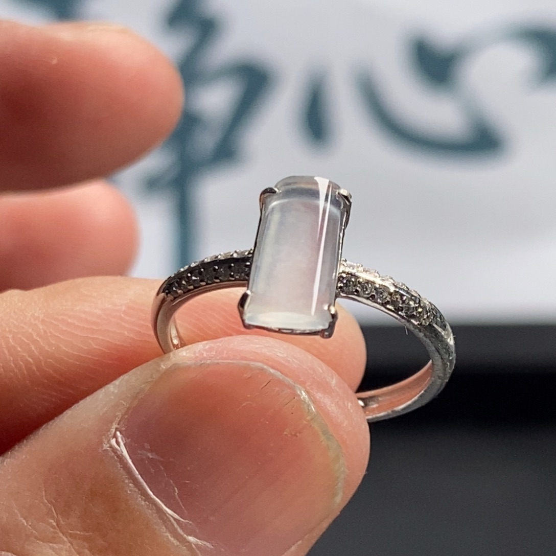 翡翠银S925镶嵌戒指