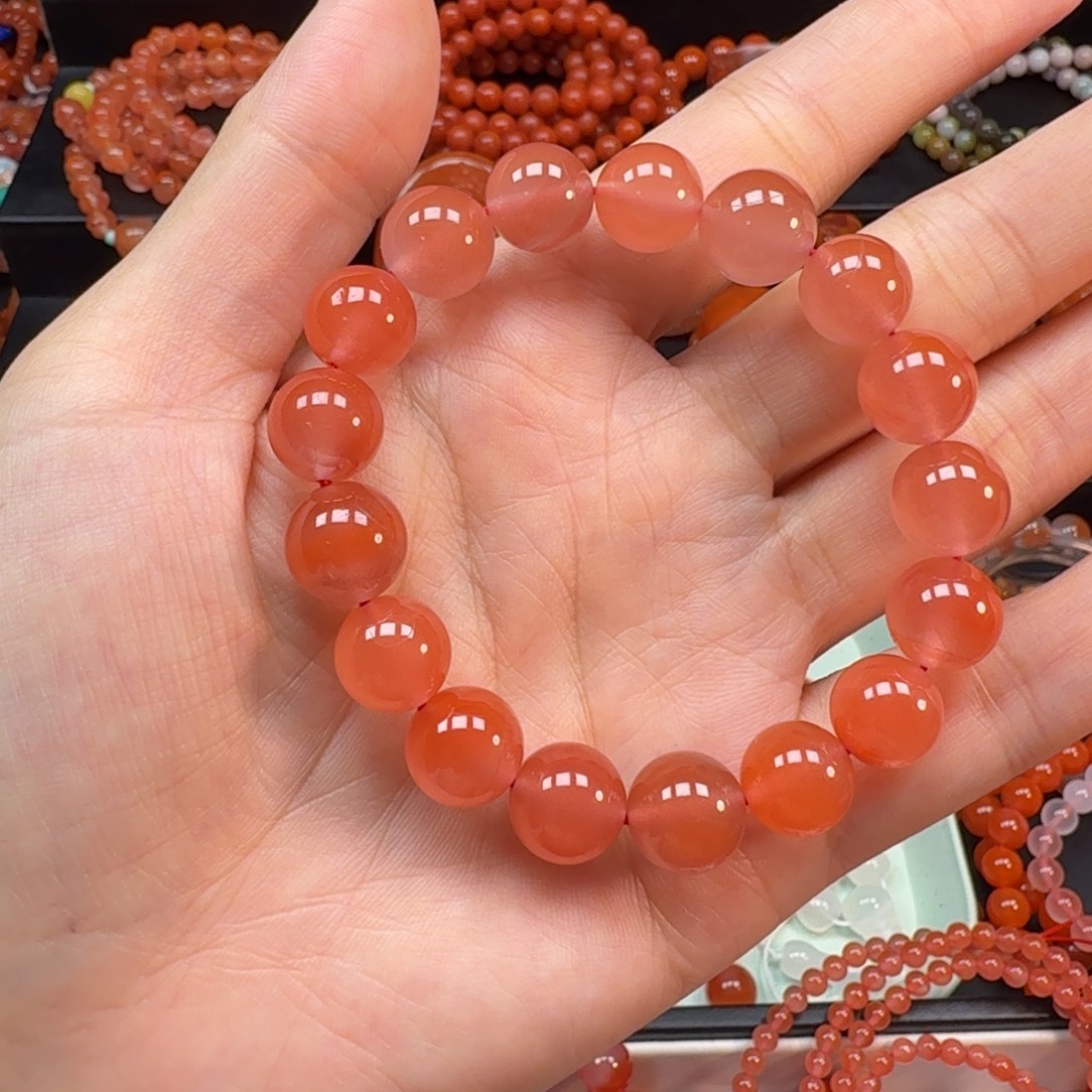 南红玛瑙未镶嵌手串11mm
