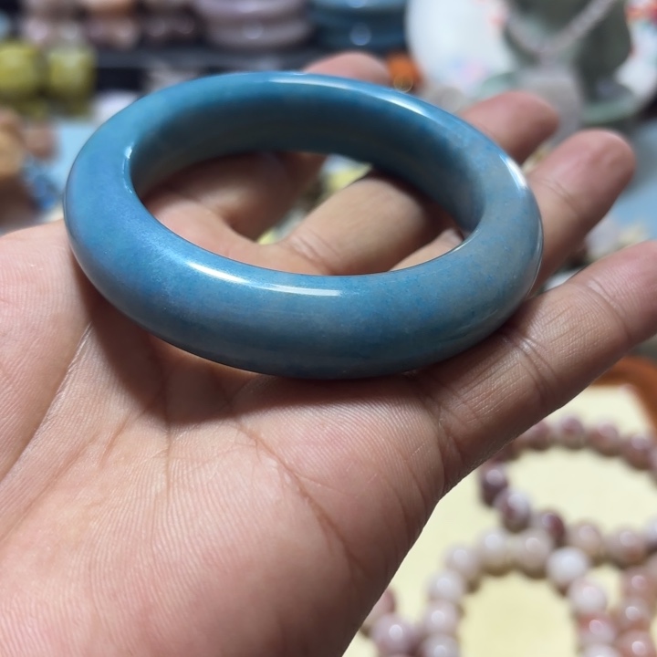 一***人石英岩玉合金手链