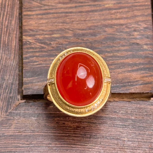 南红玛瑙戒指NG0136