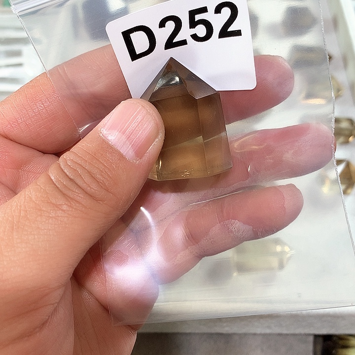 烟晶天然水晶柱子D252未镶嵌y**g