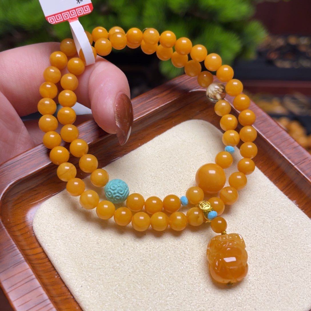 蜜蜡手链未镶嵌手串