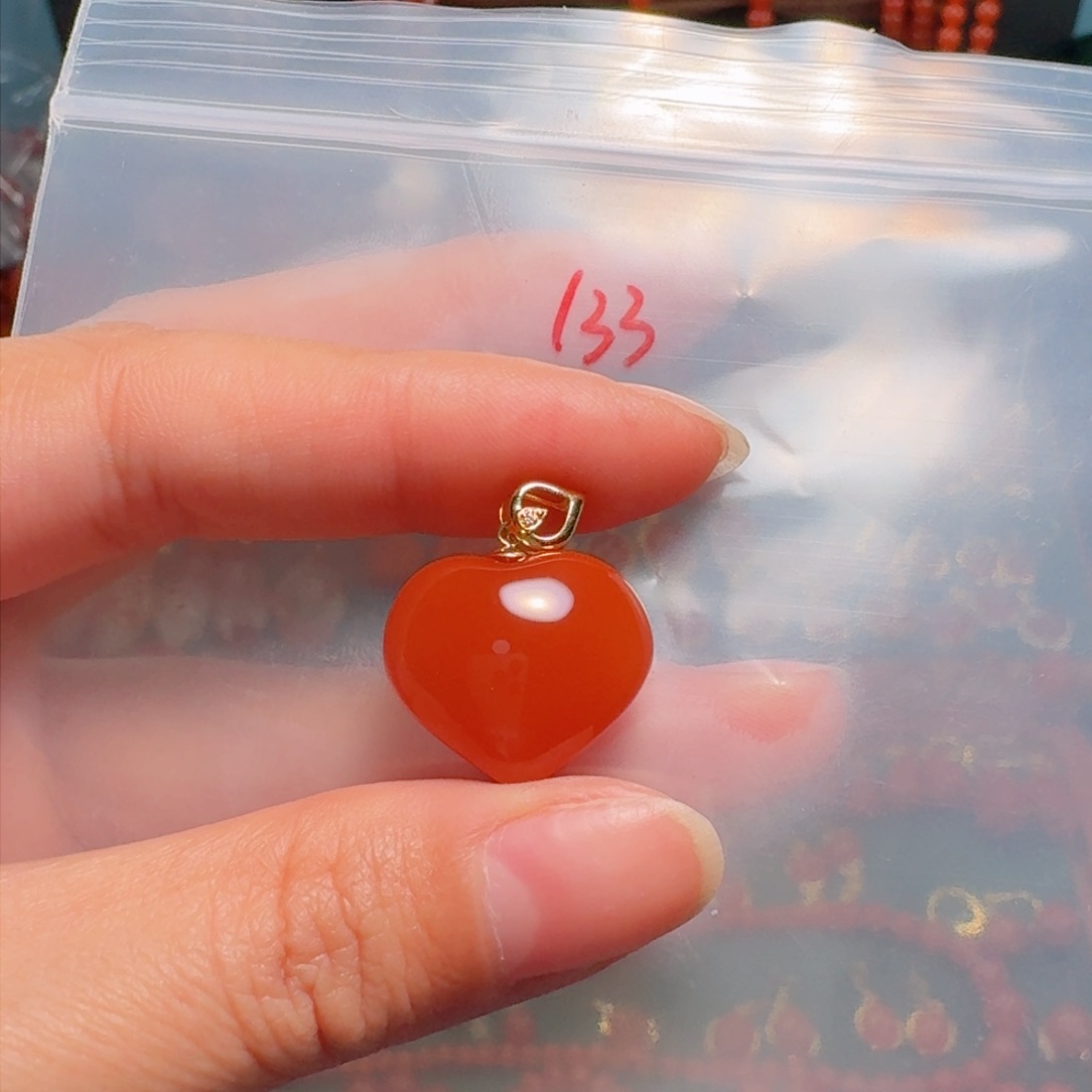 南红玛瑙南红玛瑙18K金镶嵌