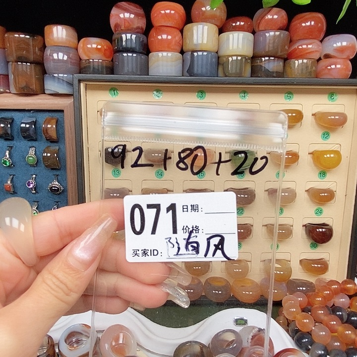 合金戒指玛瑙/玉髓往***啊