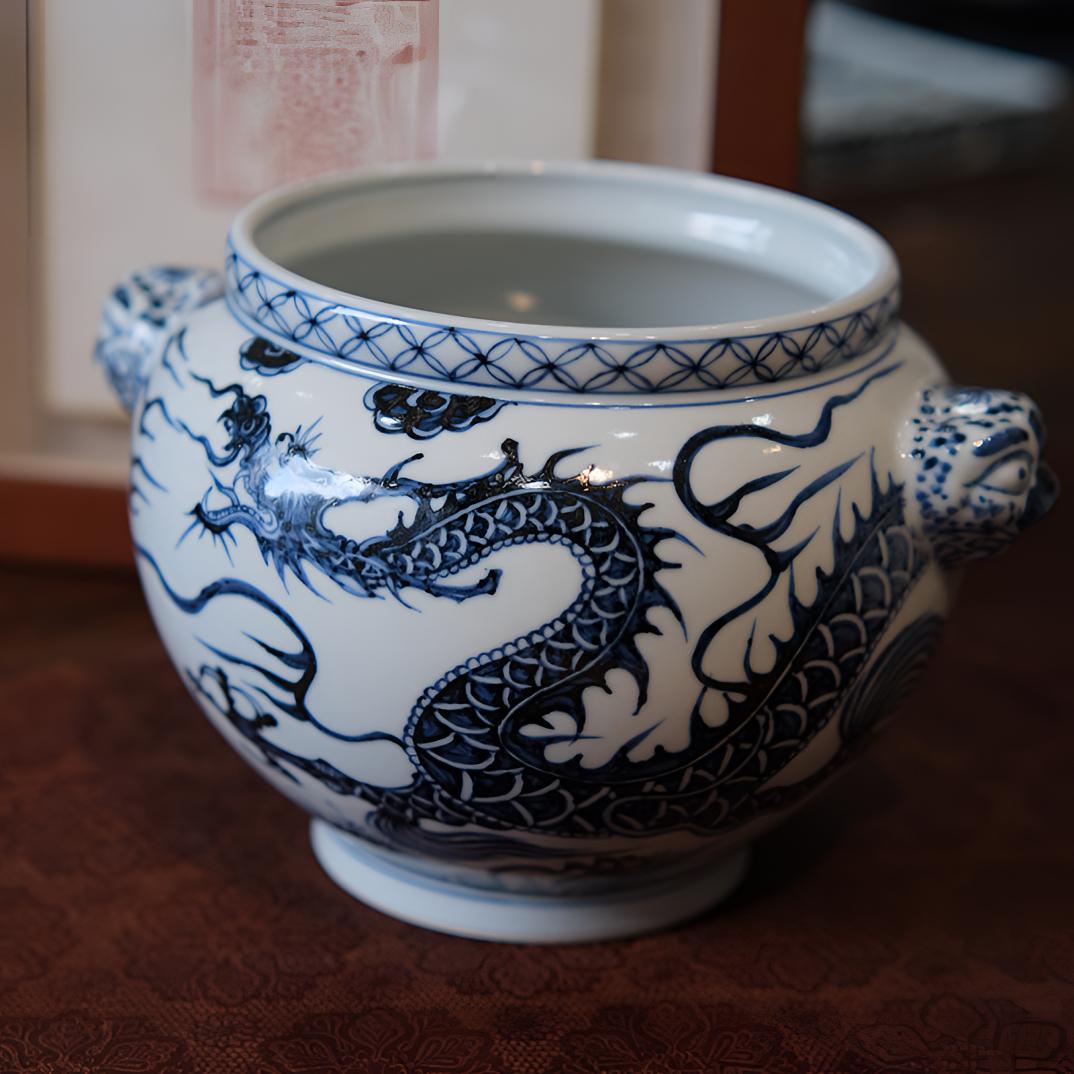 元青花铠甲龙香炉博陵造物