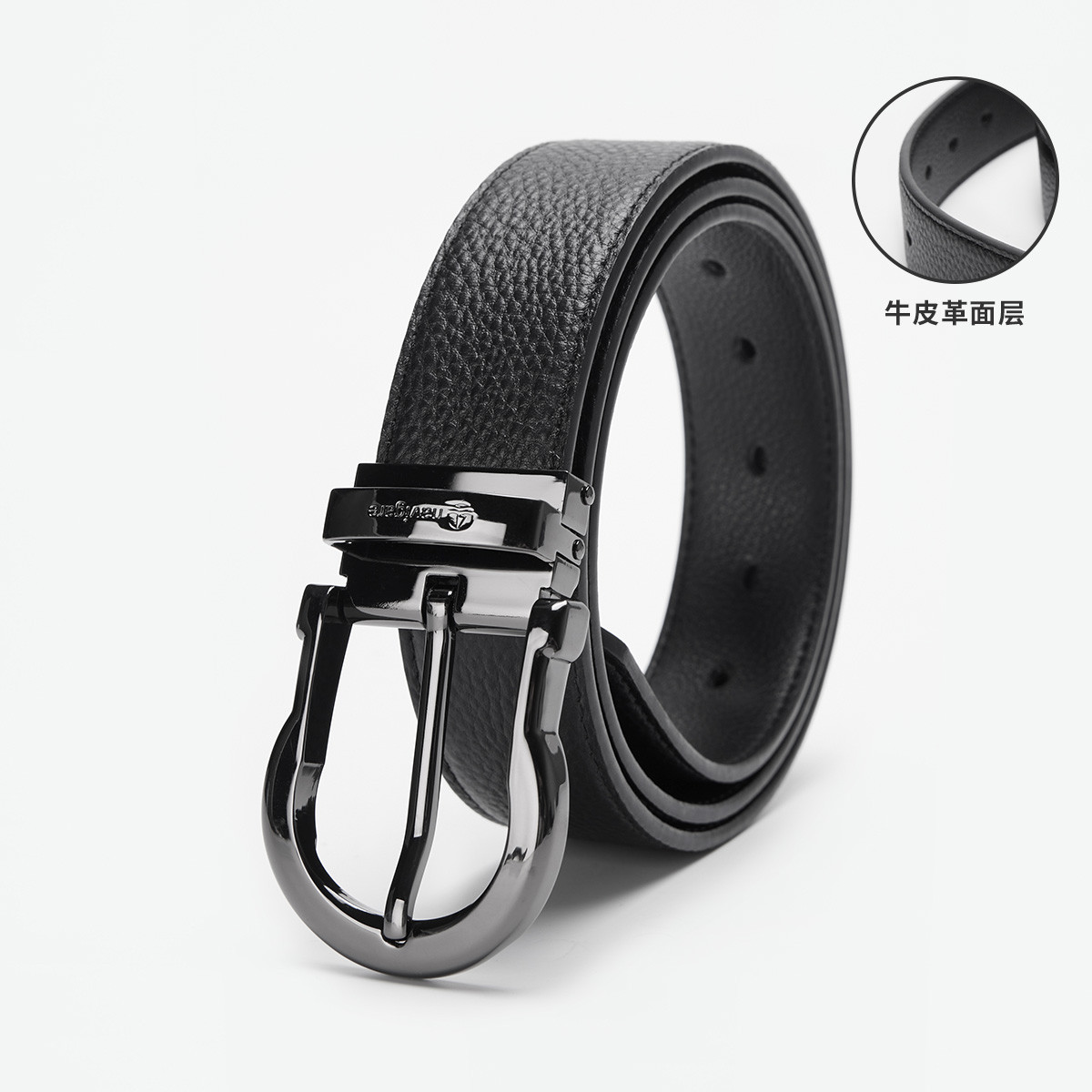 【礼物】意大利小帆船 父亲节礼物精致针扣真皮男士腰带男士皮带