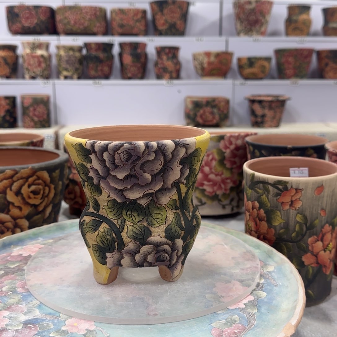 红陶精品陶瓷花盆精品