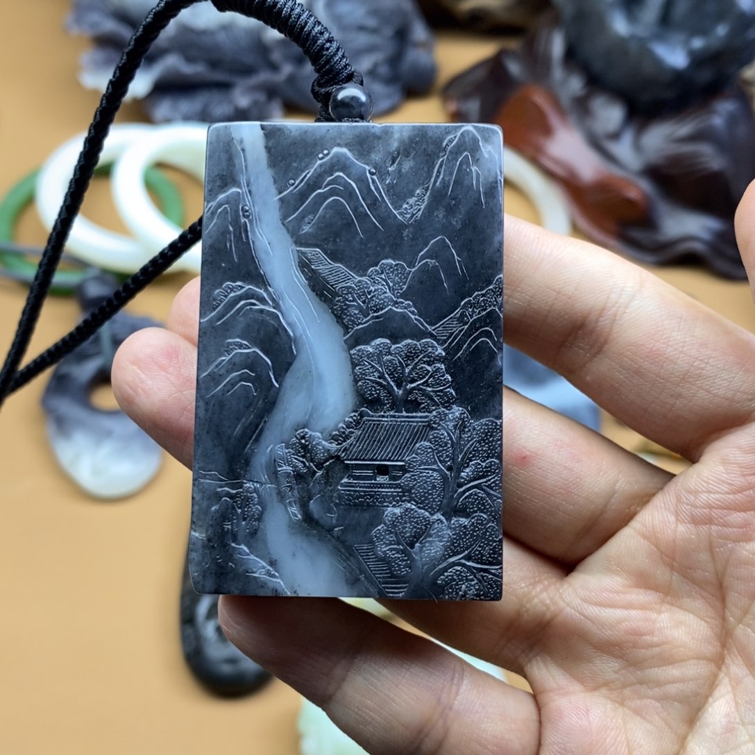 和田玉挂件定制未镶嵌幽**?