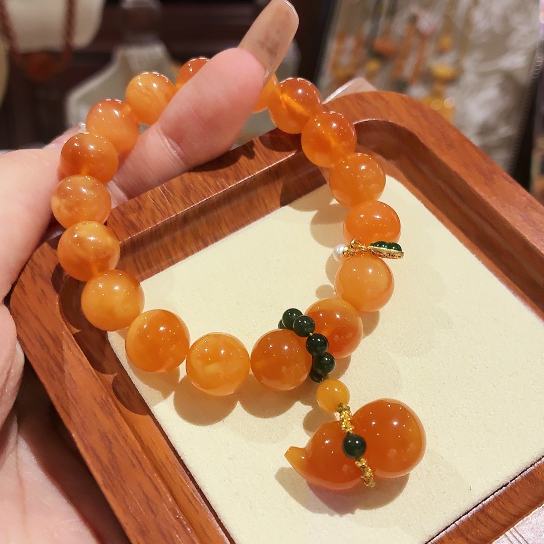 蜜蜡未镶嵌手链手串