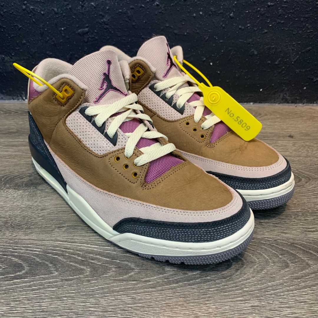 90新 44码AJ3粉棕 磨损很小 鞋面成色新 休闲球鞋 经典版型/5809