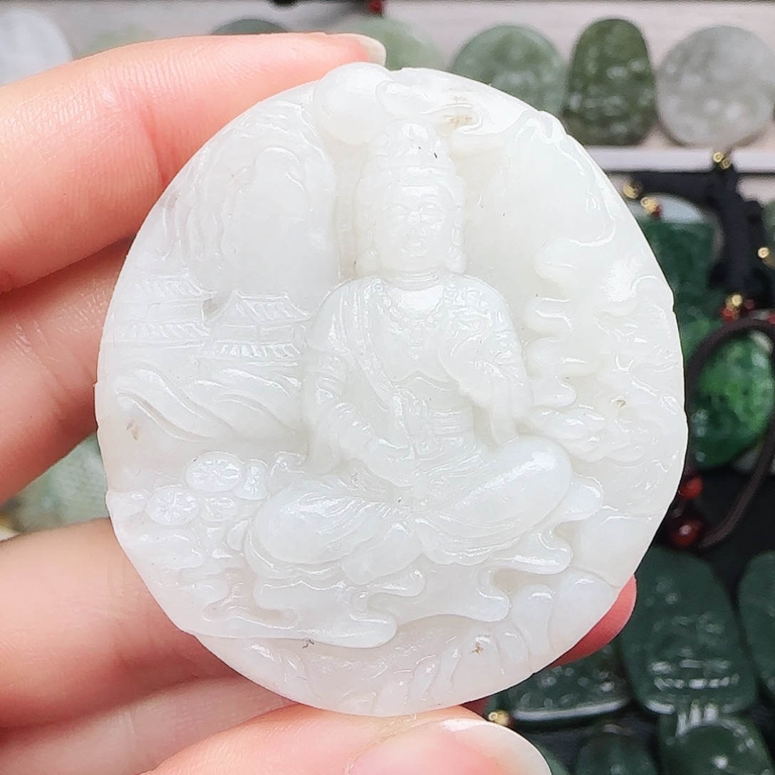 和田玉未镶嵌颈饰