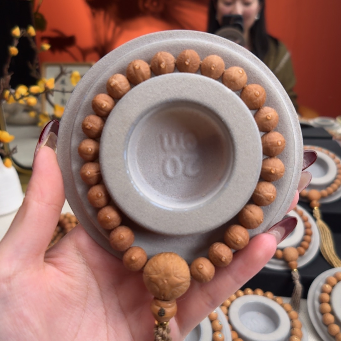 凤眼菩提手串巴**郭10mm铁籽单圈素串头货